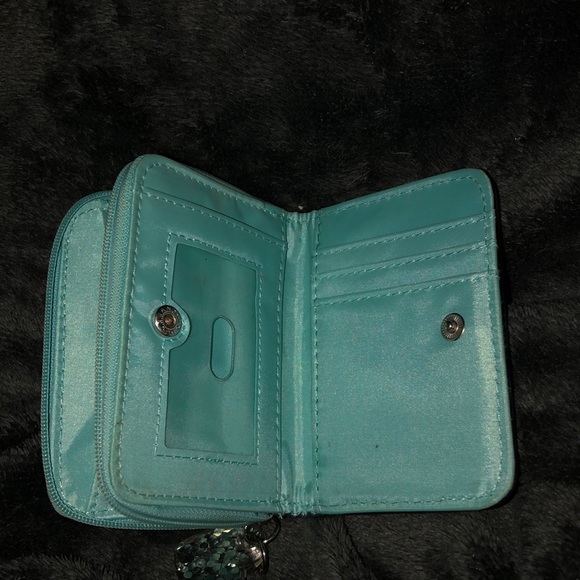 Small teal sequin wallet - Picture 4 of 4